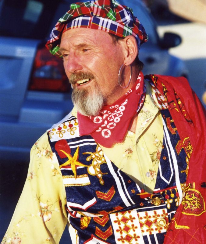Costumes are an integral part of Burning Man and some people such as my friend Ken (aka Scotty) Love to dress up.