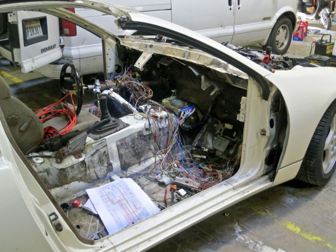Art car in production at the Generator warehouse in Reno, Nevada.