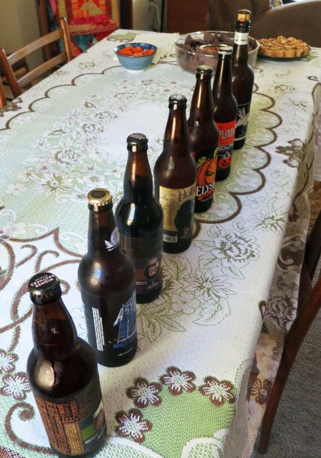 BSBC is only partially about books. This particular meeting featured a beer tasting. Dinners are often planned around whatever food was featured in the book.