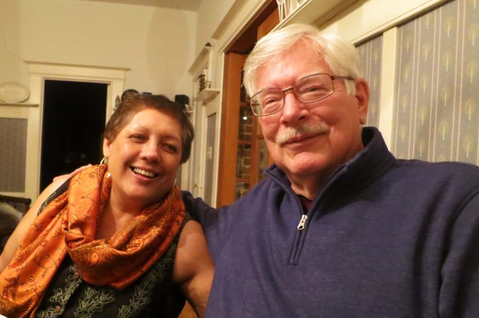 Strong friendships have developed over the years in BSBC. The photo features LaReene Sweeney and I.