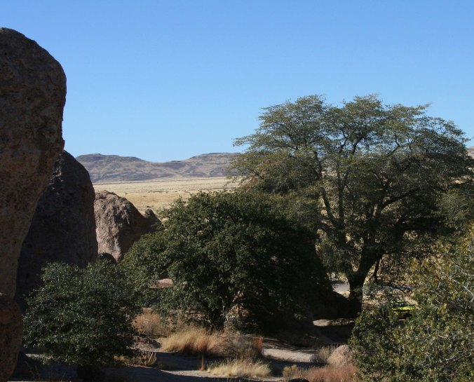 This is an example of one of the campsites hidden among the rocks.