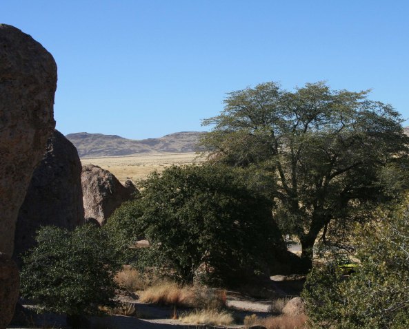 This is an example of one of the campsites hidden among the rocks.