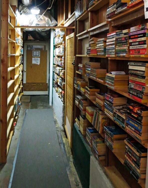 Where we found a virtual maze of book shelves and long corridors with mysterious doors and signs.