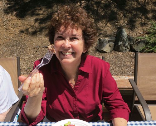 Peggy attests to just how good the goat meat was.