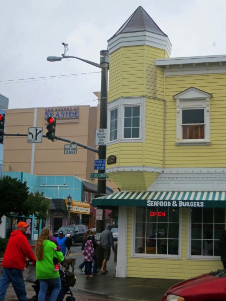 The sunshine was of the liquid type. Other tourists, locals and I went searching for awnings that protected us from the rain.