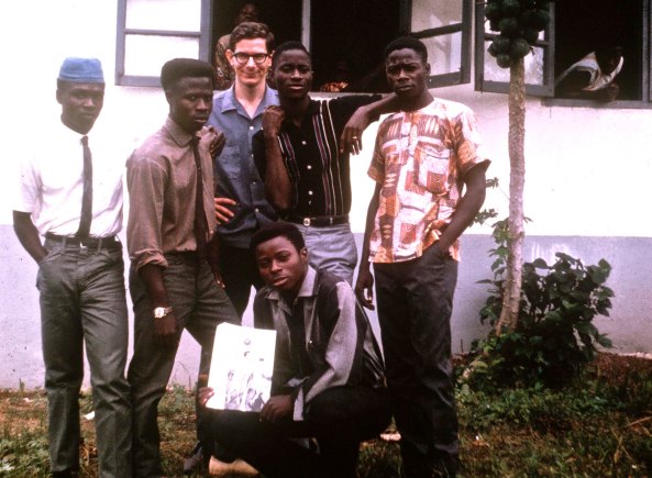 This is my senior class. Mamadee is second form the left. Later he would become an elementary school principal in New Jersey.