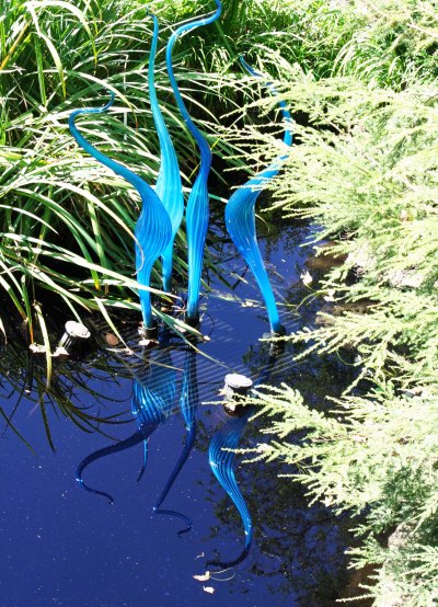 These gracefull birdlike sculptures reminded me of Peggy's Flamingos.