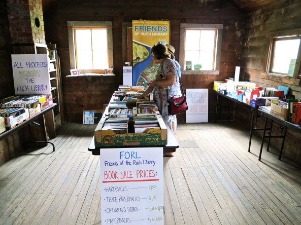 Inside books were neatly arranged on the tables I had delivered. Check out the prices!