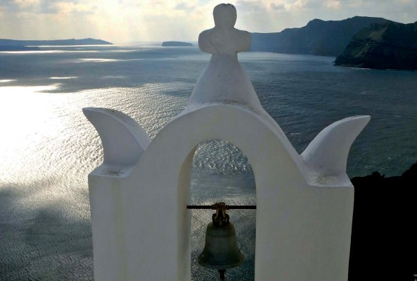 A final view looking out into the Aegean and the walls of the caldera that forms Santorini, a solemn reminder that this is earthquake country. NEXT BLOG: Friday's essay— Escape from Alaska
