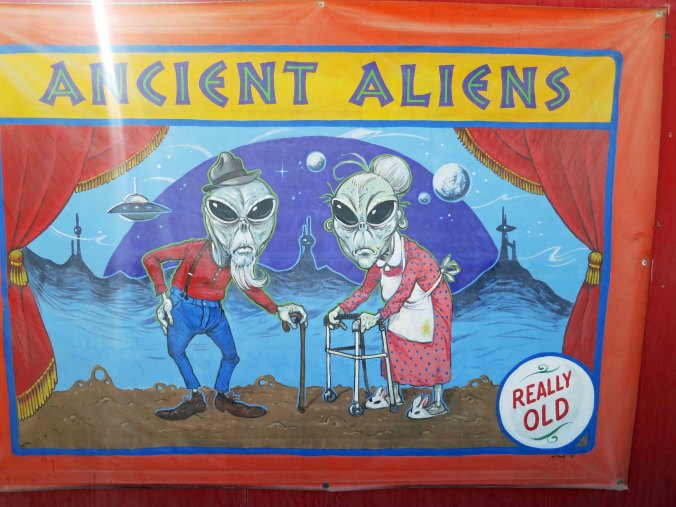 Side show posters were located through out the Carnival. I'll show many more in another blog, but this was one of my favorites.