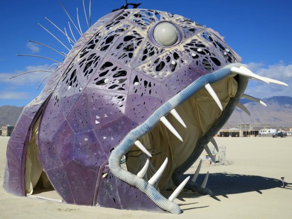 Do you think this Burning Man fish is scary...