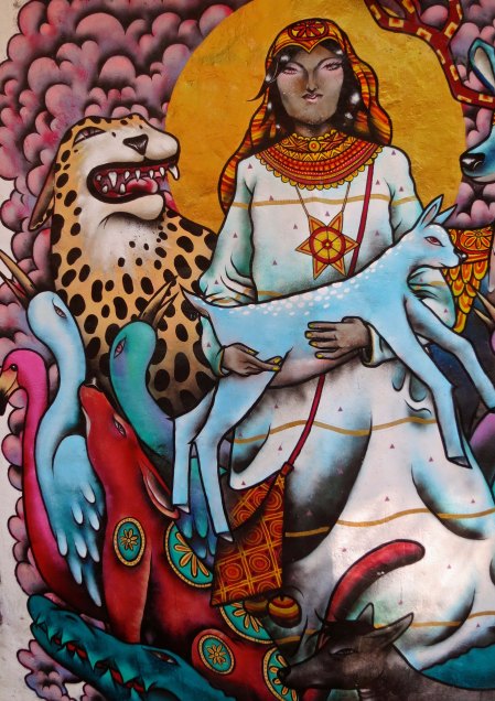 1. Mystical mural of animals in Puerto Vallarta