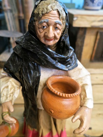 13. Old woman at furniture store in Puerto Vallarta