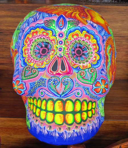 Skull art found in Puerto Vallarta.
