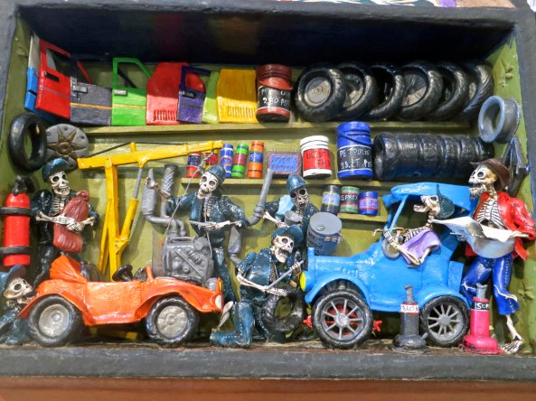 Miniature box art for the Day of the Dead found in Puerto Vallarta.