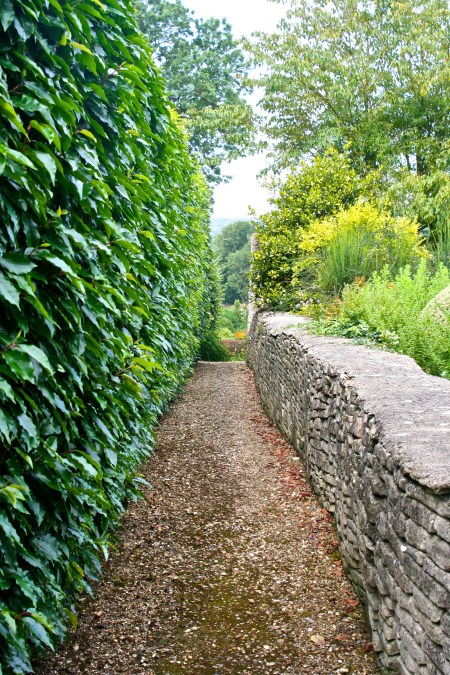One of many intriguing garden walkways at Camers.