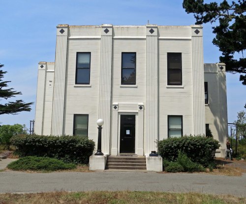 The lovely art deco building built by Marconi-RCA for its telegraph receiving station at Point Reyes National Seashore.