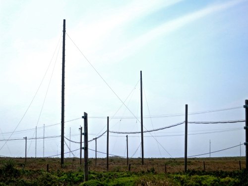 A view of the telegraph receiving antennas as they look today.