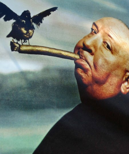 Hitchcock was always great at promoting his films. This was from the Bird's movie billboard outside of the Bodega Country Store.