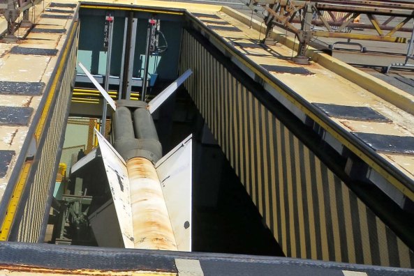 I heard a whirring sound, the gates clanked open, and the missile arose out of its bunker.