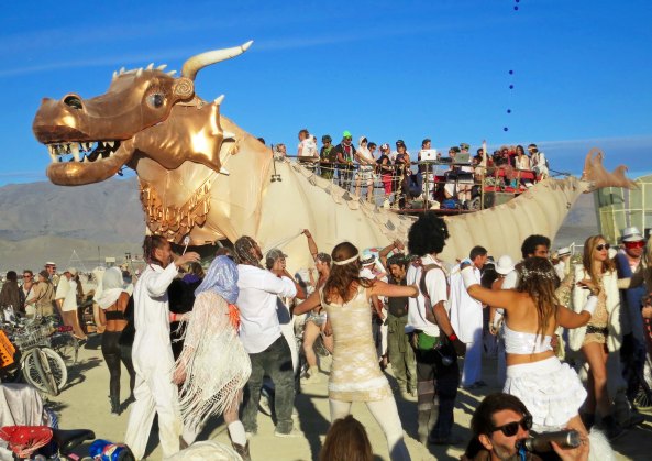 Most of the larger mutant vehicles carry sound systems. Stopping is an excuse to dance. Partners are not needed.