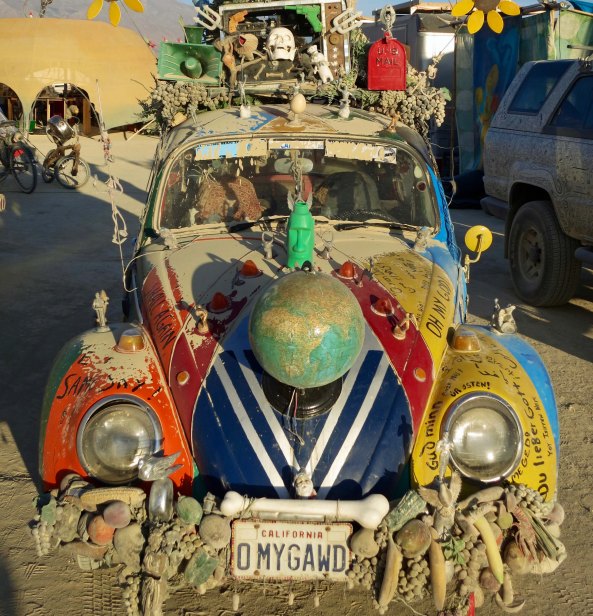 I found this VW at the Art Car Camp.