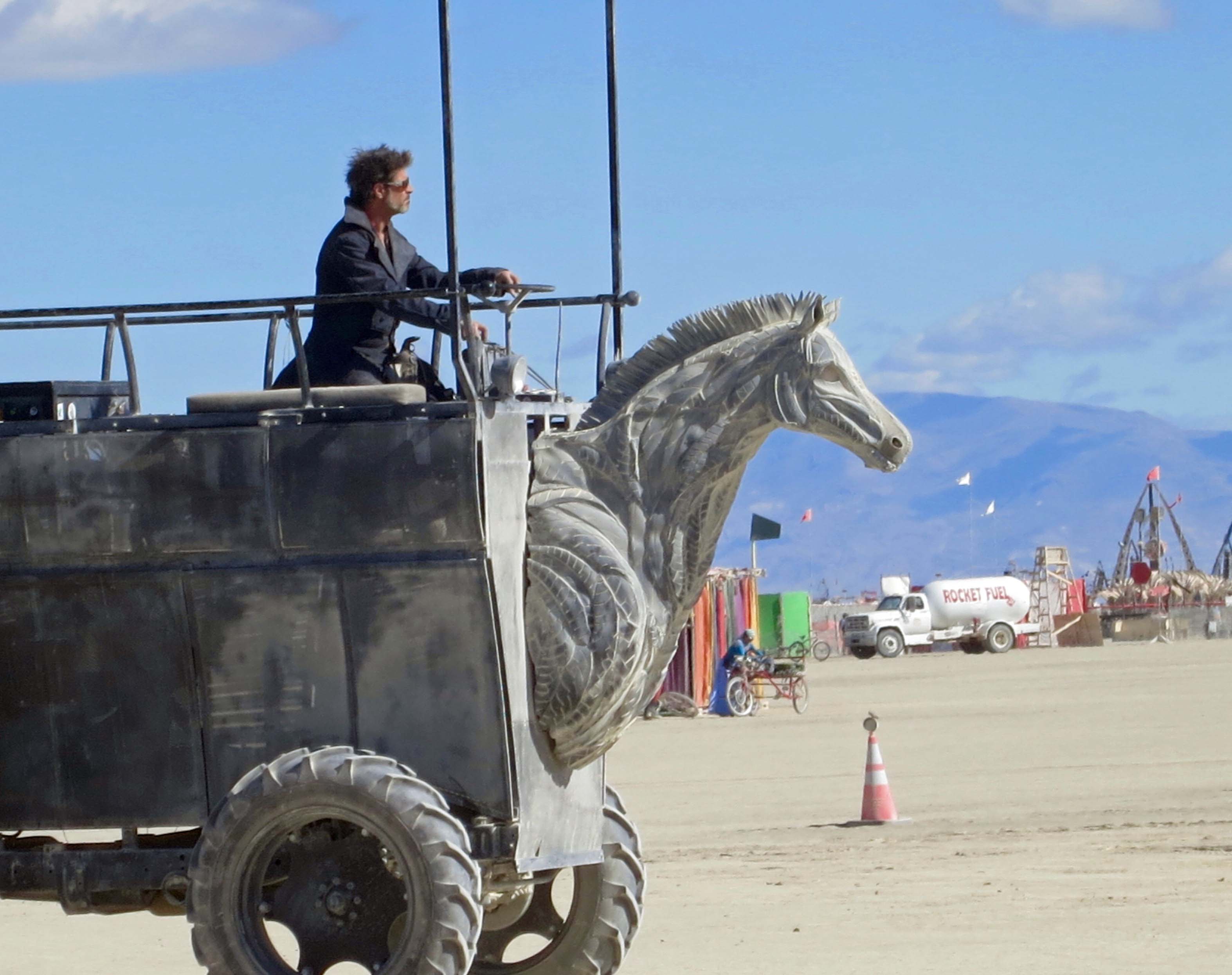 16 Horse head mutant vehicle 2 at Burning man 2015
