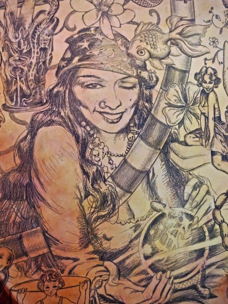 And even more detail featuring a gypsy woman.