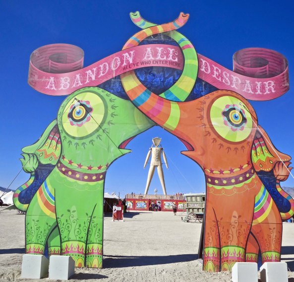 Taking a page from Dante's Inferno, this gateway switched the words from