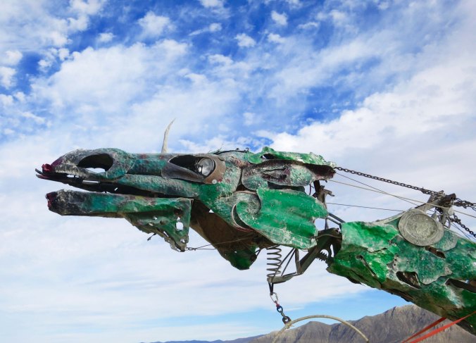 Staring off into space.