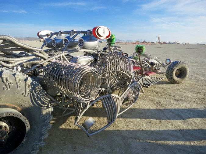 It's companion. The Black Rock Desert has been used for setting vehicle land records. Maybe these guys should compete.