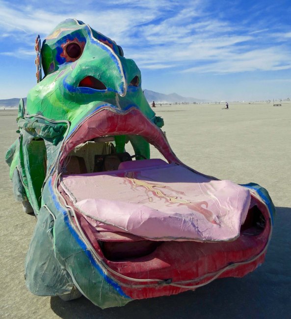 The big nose of this fellow was exceeded in size by his big tongue.