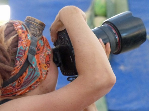 Several million photos will be taken at Burning Man each year and this is how we photographers like to view ourselves with fancy equipment, standing tall...