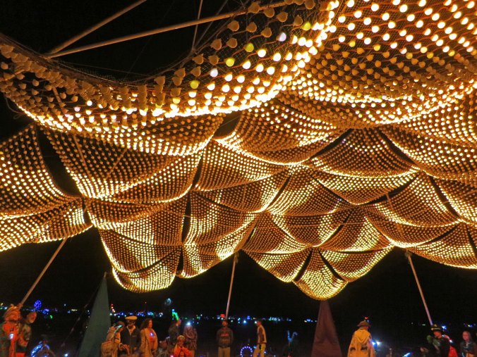 2015 Burning Man art light show 