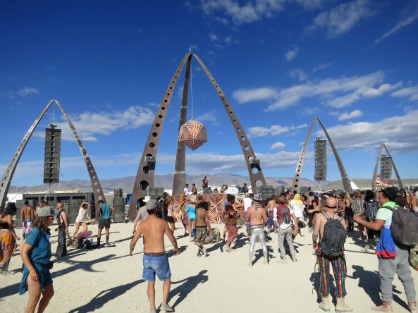 Dancing and music are an integral part of Burning Man. The event attracts some of the top DJs in the world who spin their tunes for free at Burning Man.
