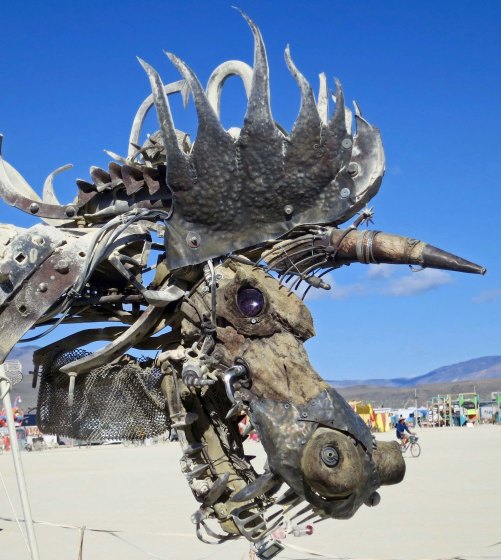 Claude the Dragon at Burning Man 2015