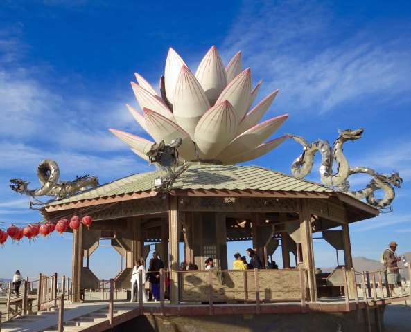 Temple of Mazu at Burning Man 2015
