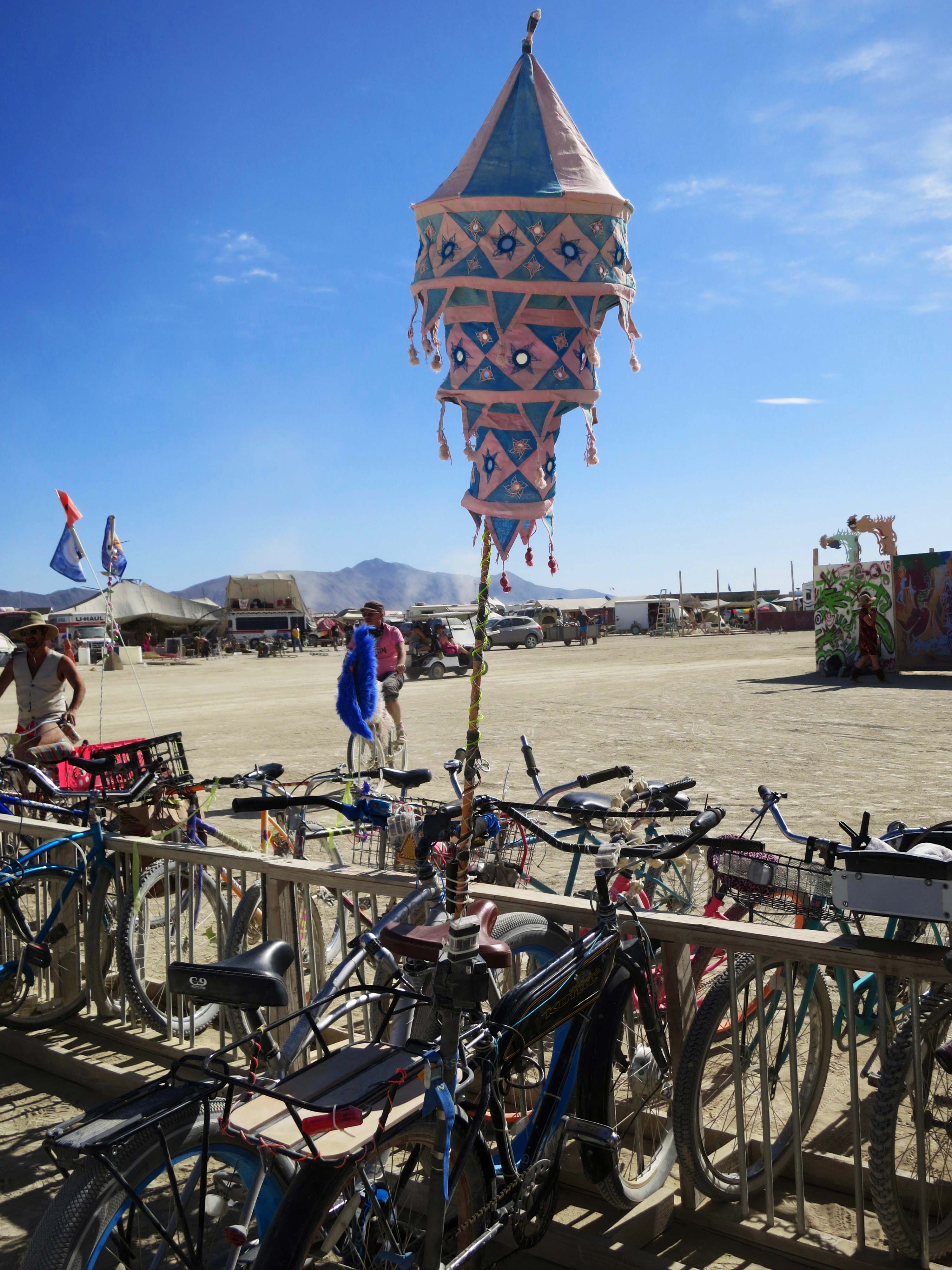 Burning Man bike pagoda | Wandering through Time and Place