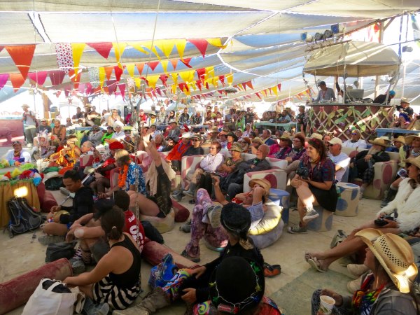 The People's Fashion Show always draws a large crowd. My friend Don Green always shows up early and gets a seat, front row and center.