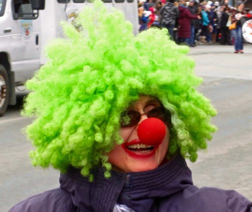 Naturally, a good parade deserves at least one clown. I suspect more that one child had nightmares that night.