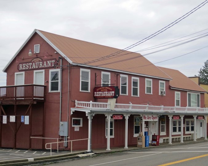 The old Diamond Hotel is just across the road from the barber shop. It still serves good food. Now days, like many old establishments along historic Highway 49, it claims to be haunted. Ghosts are good for business.