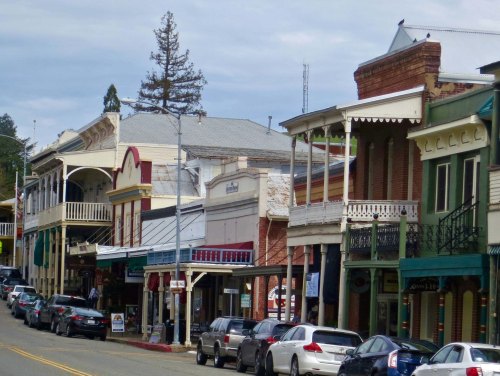 Many of the old gold rush town along Highway 49 have done a great job of maintaining their early buildings. Sutter Creek is a good example.