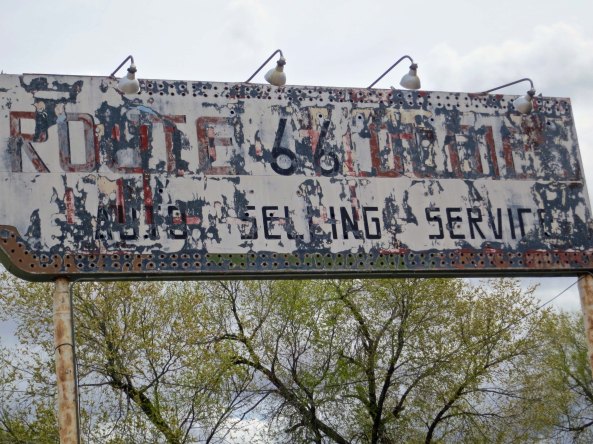 Ash Fork is also an historic Route 66 town as indicated by this sign.