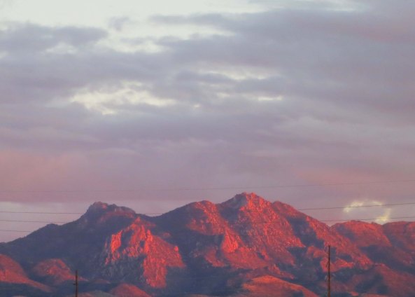 A beautiful desert sunset as seen from Route 66 in Kingman.