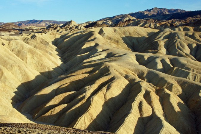 Zabriskie Point is a short distance from Furnace Creek. I biked right by it on may way out. (Photo by Peggy Mekemson.)