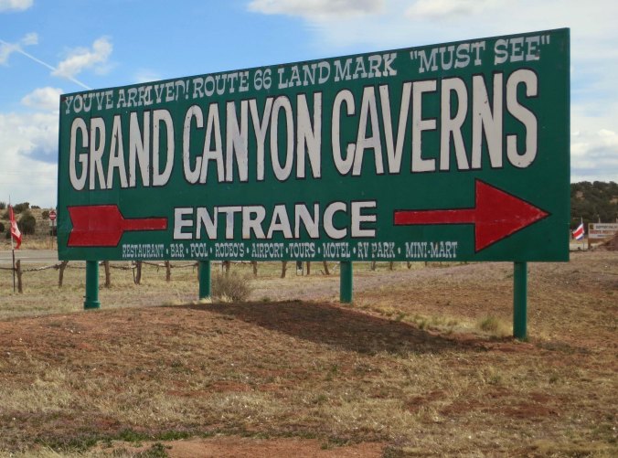 My campground for the evening with a typical Route 66 sign.