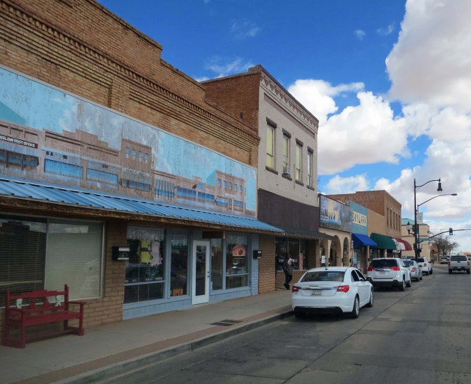 Downtown Winslow as it looks today, pretty much as it looked in 1989 and 1949.