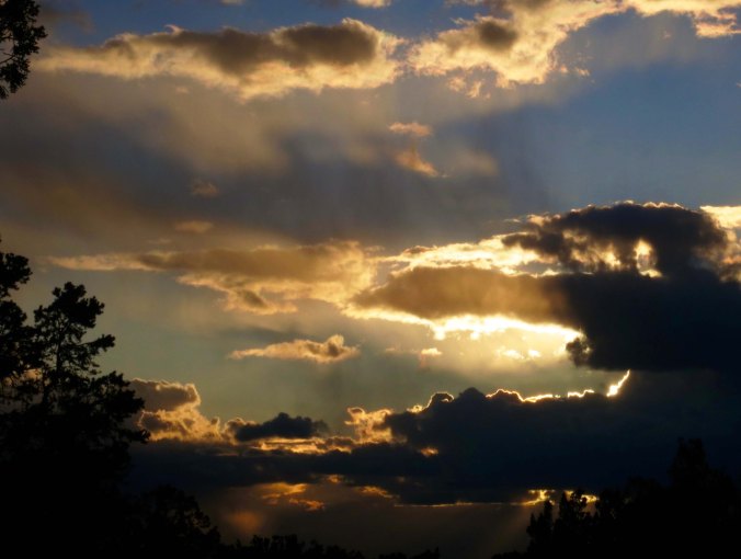 Sunset at the Grand Canyons Cavern Campground.