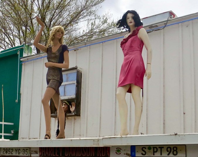 I understood the girls but what was with the Lord of the Rings type character staring out the window?