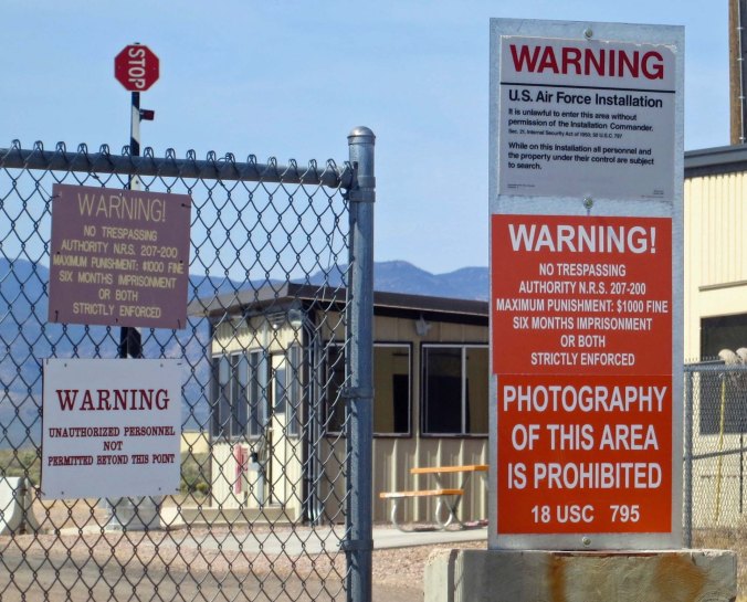 Area 51 in the Nevada Desert.